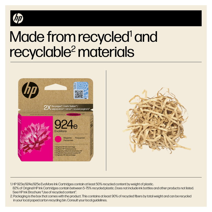 HP 924e EvoMore Magenta Cartucho de Tinta Original