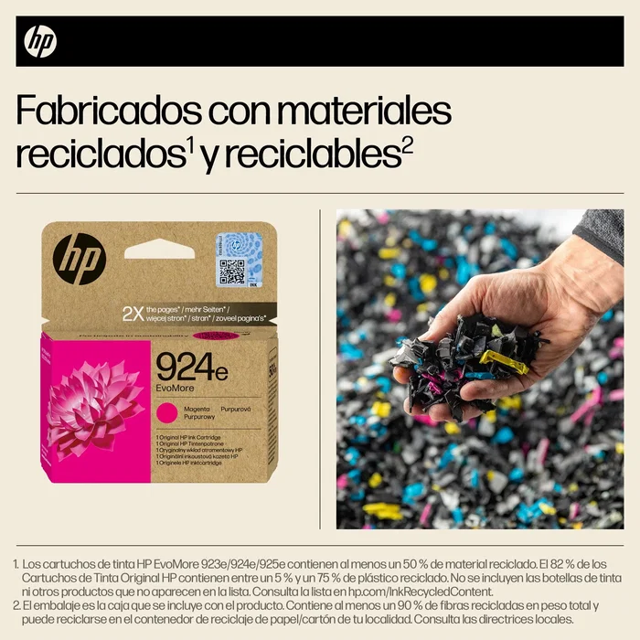 HP 924e EvoMore Magenta Cartucho de Tinta Original HP 924e EvoMore Magenta Cartucho de Tinta Original