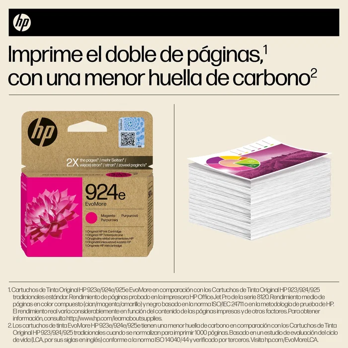 HP 924e EvoMore Magenta Cartucho de Tinta Original HP 924e EvoMore Magenta Cartucho de Tinta Original