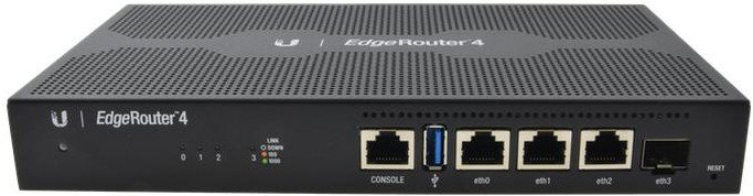 Ubiquiti EdgeRouter 4 con 3 puertos Gigabit y 1 puerto SFP