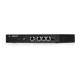 Ubiquiti Networks EdgeRouter 4 Router de Gigabit Ethernet con 3 Puertos LAN, 1 Puerto USB, VPN, Firewall, QoS, 4GB eMMC, para Montaje en Rack 1U
