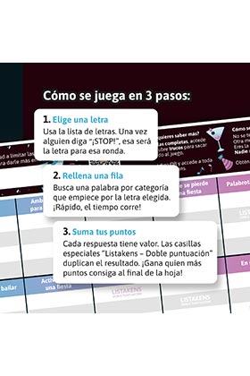 SD GAMES Juego de Mesa Listos Listas y Listakens Party Español +14 Años +2 Jugadores 45 Minutos