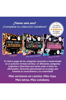 SD GAMES Juego de Mesa Listos Listas y Listakens Party Español +14 Años +2 Jugadores 45 Minutos