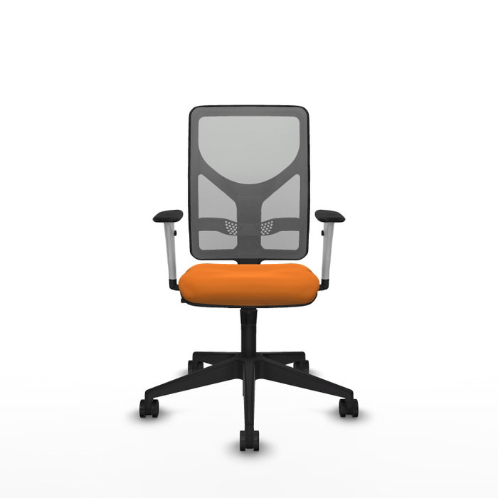 PIQUERAS Y CRESPO Silla de oficina Motilla Naranja y Gris con mecanismo Sincro PIQUERAS Y CRESPO Silla de oficina Motilla Naranja y Gris con mecanismo Sincro