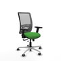 PIQUERAS Y CRESPO Silla de oficina Zulema con mecanismo Sincro/Traslack, Verde y Gris