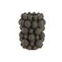 DKD Home Decor Jarrón de Gres con Diseño de Piña Marrón