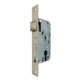 Micel Cre04 Cerradura de embutir de acero con acabado níquel satinado 40/47 mm