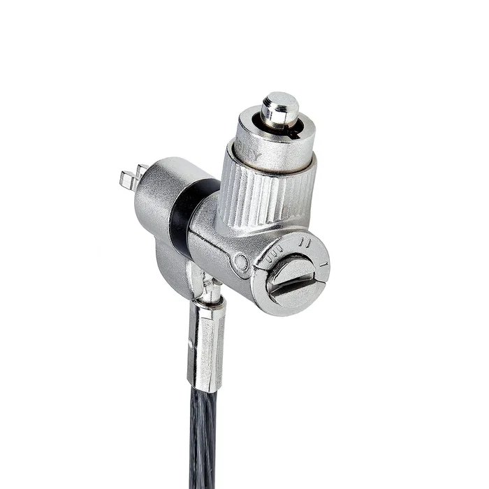 StarTech.com Candado Universal 3 en 1 para Portátil UNIVKMKO-LAPTOP-LOCK - Cable Antirrobo de Acero 2 m - Compatible con Kensington, Nano y Noble Wedge