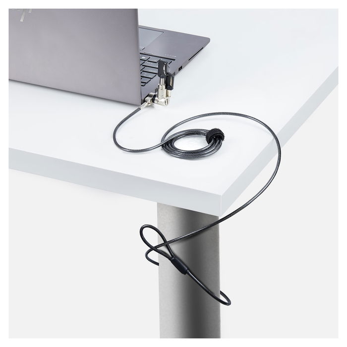 StarTech Bloqueo de Seguridad Universal para Portátil 3 en 1 - Solución de Anclaje para PC