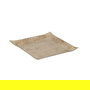 Bandeja Oro-Beige Metal 26 X 26 X 2 cm (Set de 2)