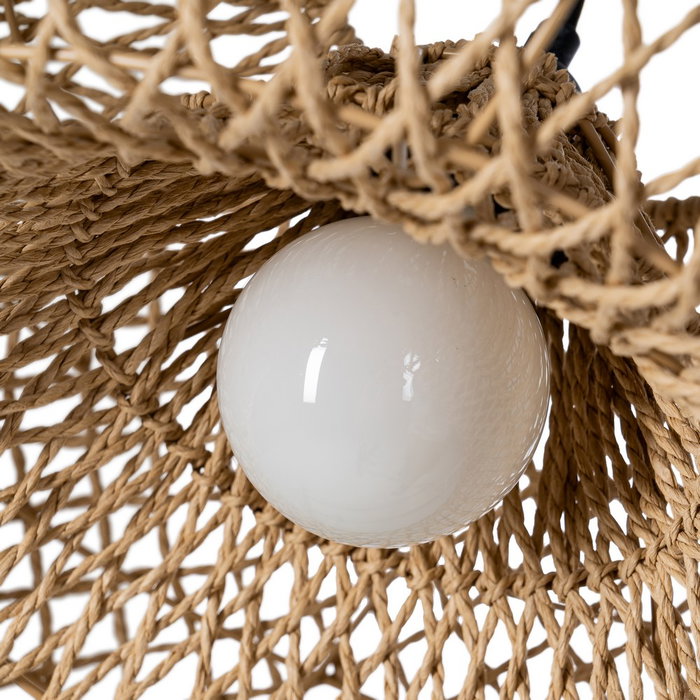 Lámpara Techo Natural Cuerda de Papel 45 X 45 X 22 cm