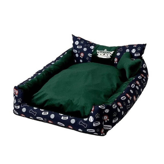Cama para mascota GO GIFT L Verde 90 x 16 x 50 cm Cama para mascota GO GIFT L Verde 90 x 16 x 50 cm