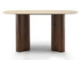 DKD Home Decor Consola Moderno Marron Madera y Granito 150 x 78 x 40 cm