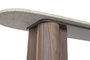 DKD Home Decor Consola Moderno Marron Madera y Granito 150 x 78 x 40 cm