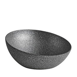 APS Bol Frostfire Black/Silver Fuente de Aluminio Antiadherente para Buffet, 32.5 cm de Diámetro x 14 cm de Alto