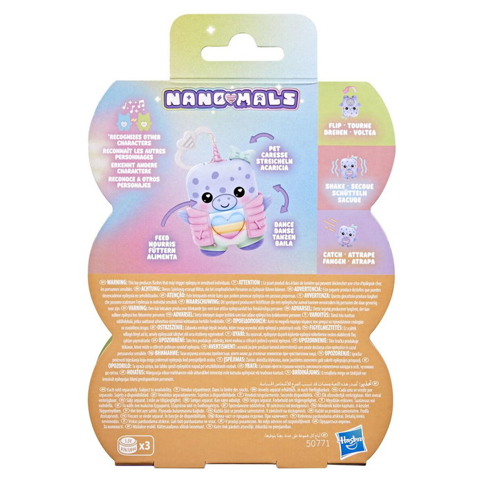Hasbro Nano-mals Bubbly el Narval, compañero electrónico Hasbro Nano-mals Bubbly el Narval, compañero electrónico