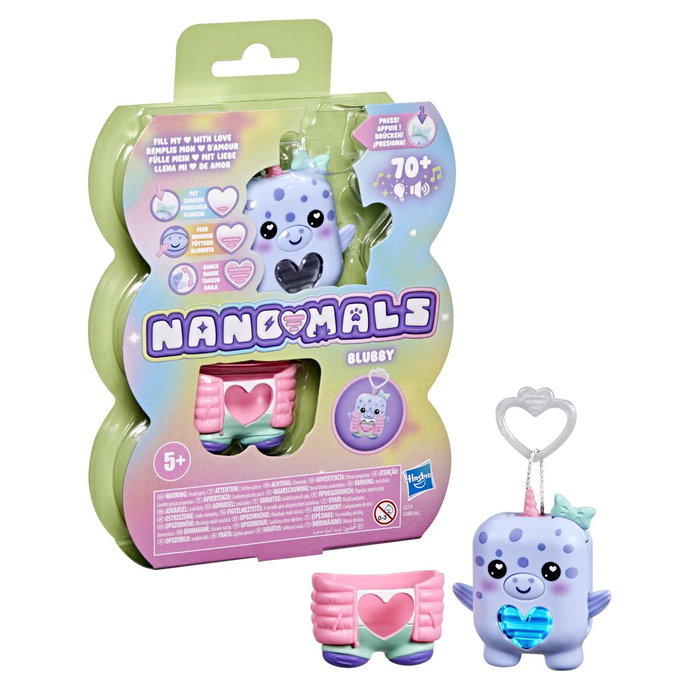 Hasbro Nano-mals Bubbly el Narval, compañero electrónico Hasbro Nano-mals Bubbly el Narval, compañero electrónico