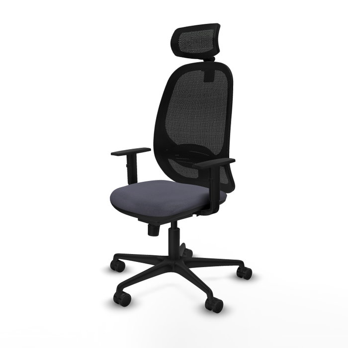 PIQUERAS Y CRESPO Silla de oficina Cilanco con mecanismo Sincro, Gris oscuro y Negro PIQUERAS Y CRESPO Silla de oficina Cilanco con mecanismo Sincro, Gris oscuro y Negro