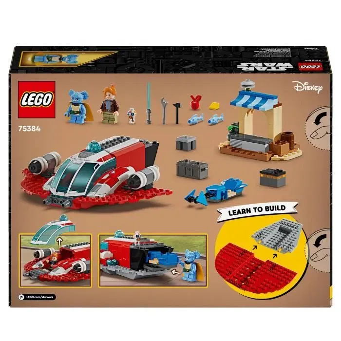Lego Star Wars 75384 El Halcón de Fuego Carmesí, Juguete de Construcción con Moto Speeder y Minifiguras