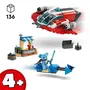 Lego Star Wars 75384 El Halcón de Fuego Carmesí, Juguete de Construcción con Moto Speeder y Minifiguras