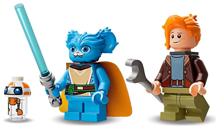 LEGO 75384 Star Wars El Halcón de Fuego Carmesí con Moto Speeder y Minifiguras