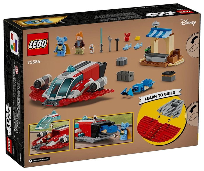 LEGO 75384 Star Wars El Halcón de Fuego Carmesí con Moto Speeder y Minifiguras