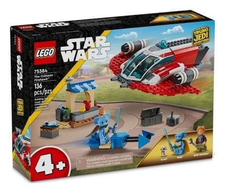 LEGO 75384 Star Wars El Halcón de Fuego Carmesí con Moto Speeder y Minifiguras