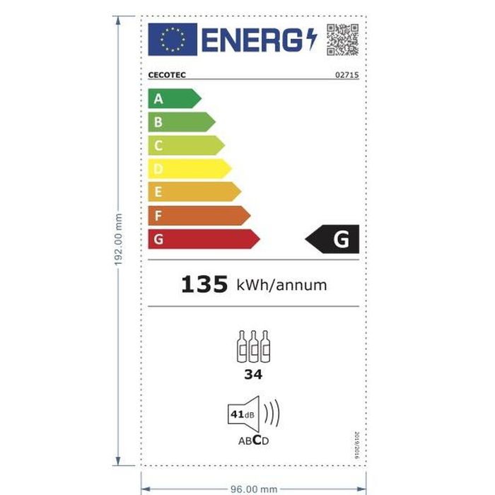 Vinoteca Cecotec GrandSommelier 2450