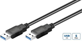 MicroConnect Cable USB 3.2 Gen 1 A, 1m, Negro