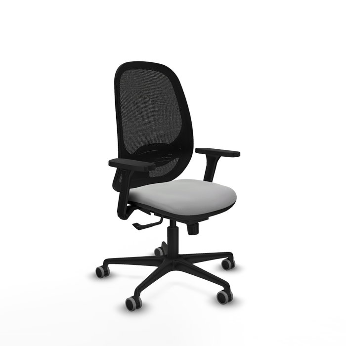 PIQUERAS Y CRESPO Silla de oficina Cilanco con mecanismo Sincro, Gris claro y Negro PIQUERAS Y CRESPO Silla de oficina Cilanco con mecanismo Sincro, Gris claro y Negro