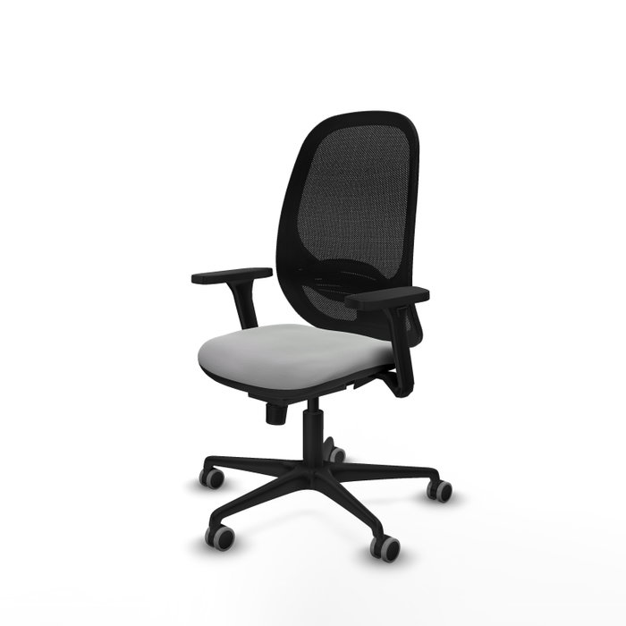 PIQUERAS Y CRESPO Silla de oficina Cilanco con mecanismo Sincro, Gris claro y Negro PIQUERAS Y CRESPO Silla de oficina Cilanco con mecanismo Sincro, Gris claro y Negro