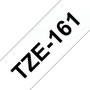Brother TZe-161 Cinta Laminada 36mm x 8m Negro sobre Transparente