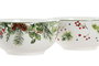 DKD Home Decor Bol Navidad Tradicional Acebo Verde Blanco 14 x 7 x 14 cm (12 Unidades)