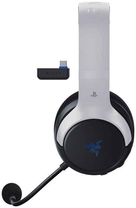 Razer Kaira for Playstation 5 Blanco/Negro inalámbricos con micrófono Razer Kaira for Playstation 5 Blanco/Negro inalámbricos con micrófono