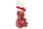 DKD Home Decor Vela de Cera con Diseño de Oso, Rojo, Fresa