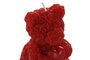 DKD Home Decor Vela de Cera con Diseño de Oso, Rojo, Fresa