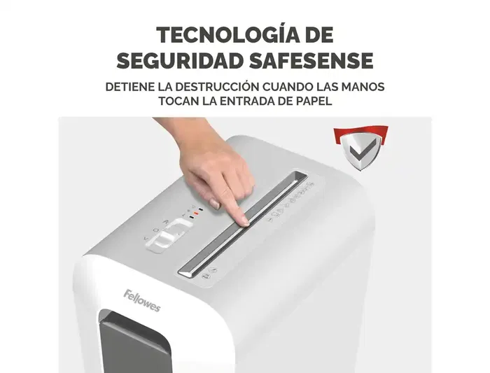 Destructora Fellowes Lx65 Blanco (10H Partic.) Nv.Seg.4- Particula 4X40Mm, Ancho 233Mm, Dep.22L
