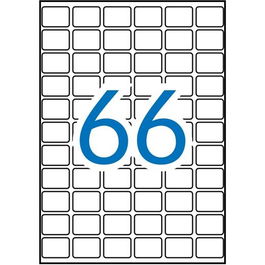 Apli Etiquetas Adhesivas Blancas 16x22 mm Cantos Romos Formato A5 para Impresión Manual o Impresora