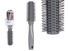 Berilo Cepillo Cabello Rizo Gris Siliconado Plástico 24x4x4 cm (Set de 24)