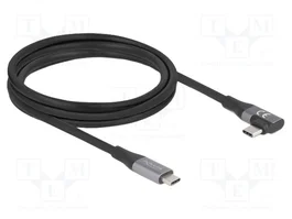 DeLOCK Cable USB C a USB C 81132, 20 Gbps, 240 W, 2 m, Negro
