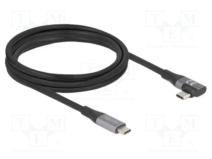 DeLOCK Cable USB C a USB C 81132, 20 Gbps, 240 W, 2 m, Negro