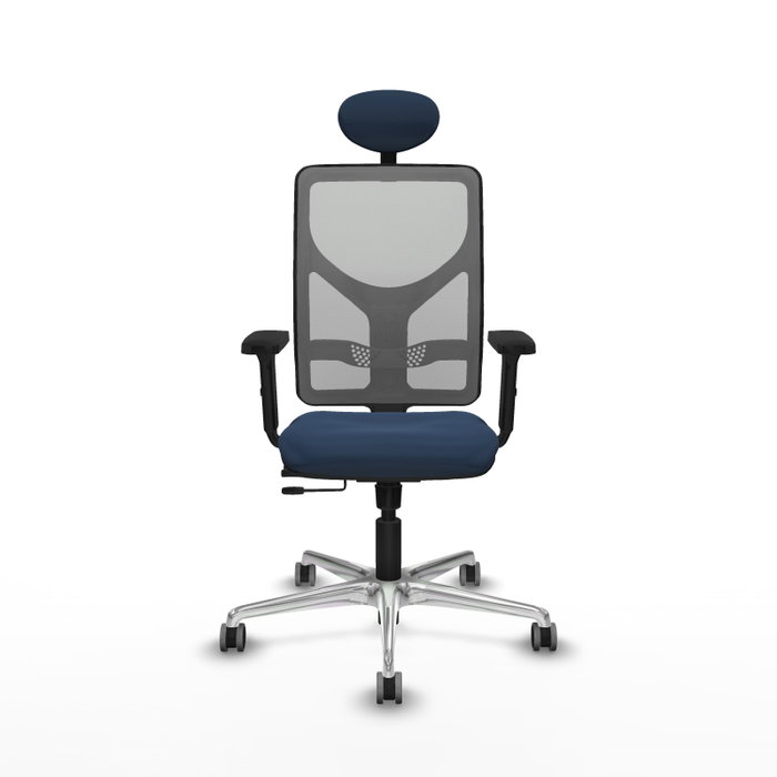 PIQUERAS Y CRESPO Silla de oficina Motilla Azul marino y Gris