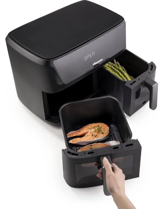 Hisense Freidora de aire doble cesta 11l Hisense Freidora de aire doble cesta 11l