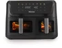 Hisense HAF2700DCD Freidora de Aire Doble 11 Litros Independiente, 2700W, 8 Programas, Función Horneado, Pantalla Táctil, Color Negro