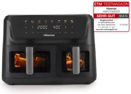 Hisense Freidora de aire doble cesta 11L Negro