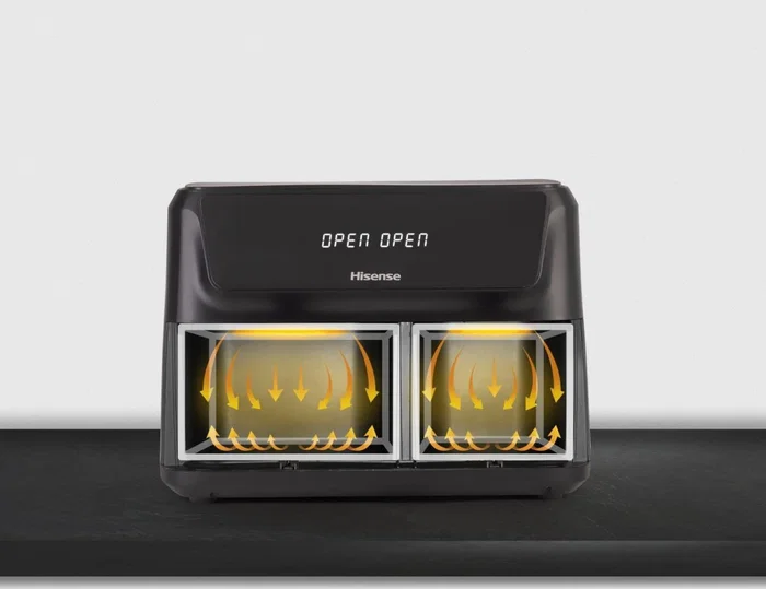 Hisense Freidora de aire doble cesta 11l Hisense Freidora de aire doble cesta 11l