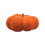 Atosa Calabaza Decorativa de Tela Acolchada Naranja Rústica 19x11 cm