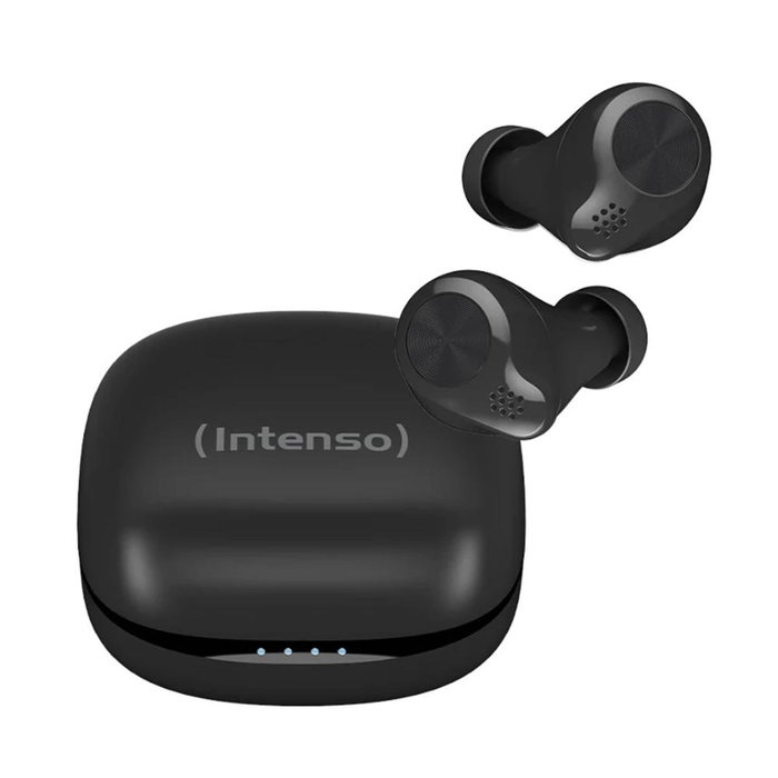 Intenso Buds Micro Auriculares TWS Inalámbricos Bluetooth 5.3 Negro con Estuche de Carga y 25 Horas de Autonomía, Control Táctil, Modelo 3720200 Intenso Buds Micro Auriculares TWS Inalámbricos Bluetooth 5.3 Negro con Estuche de Carga y 25 Horas de Autonomía, Control Táctil, Modelo 3720200
