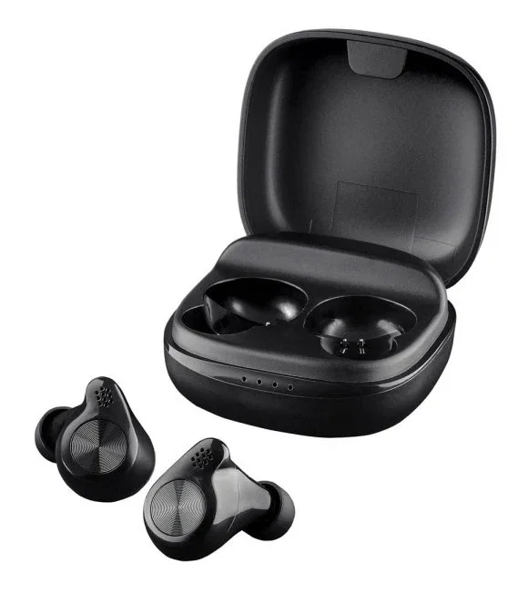 Intenso T200 Auriculares Inalámbricos Intraurales Bluetooth 5.4 con Estuche de Carga, USB-C, Resistencia 32Ω, Negro para Llamadas y Música