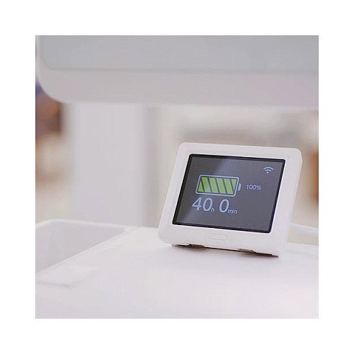 Ergotron CareFit Slim 2.0 Carro Multimedia para Pantallas 21"-27", Aluminio/Acero, Blanco/Oro, Soporta 14500 kg